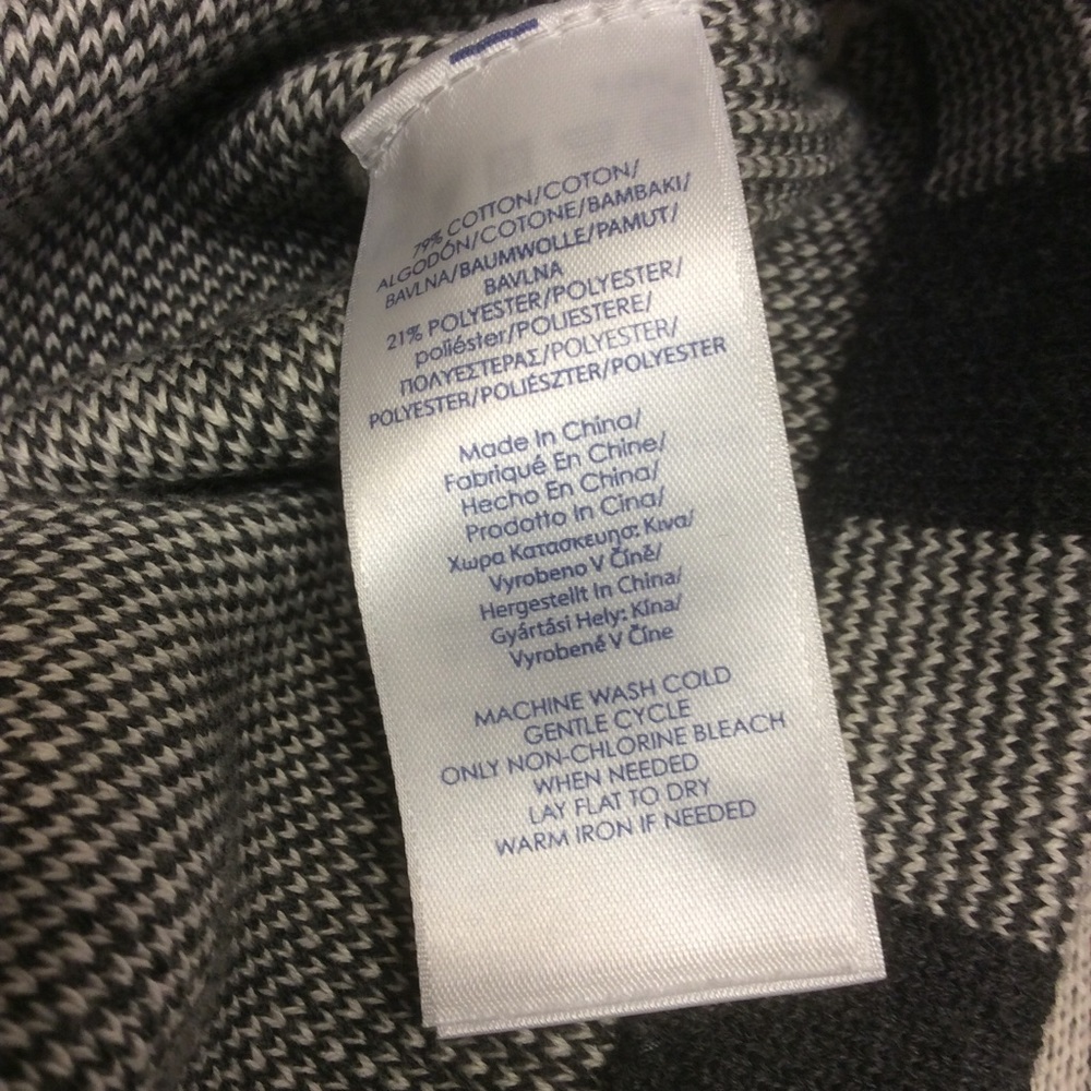 Chaps Checked Print Zip Jacket Size M - image 4